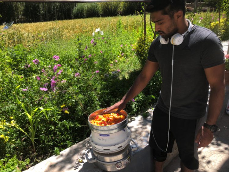 Drying Crops With Stored Solar Energy